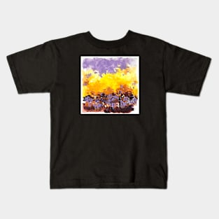 Walking through the vineyards Kids T-Shirt